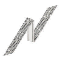 DIOR Silk Twill Silk Scarves Women's White/Gray