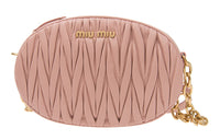 MIU MIU Sheepskin Shoulder Bag Crossbody Bag Women's Pink