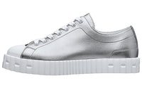 HERMES Neo Vintage Low-Top Stylish Skateboarding Shoes Women's Silver