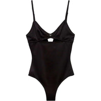 PRADA Triangle-logo Cut-out Swimsuit