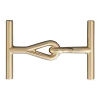 HERMES Steel Metal Accessories Unisex Gold