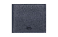 DIOR Grained Calfskin Wallet Men's Marine Blue