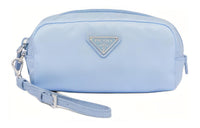 PRADA Recycled Nylon Clutch Women's Light Blue