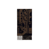HERMES Cashmere Knit Scarves Men's Multicolor