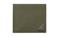 PRADA Leather Wallet Men's Green