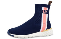 LOUIS VUITTON Aftergame High Top Sneakers Pink/Black Women's