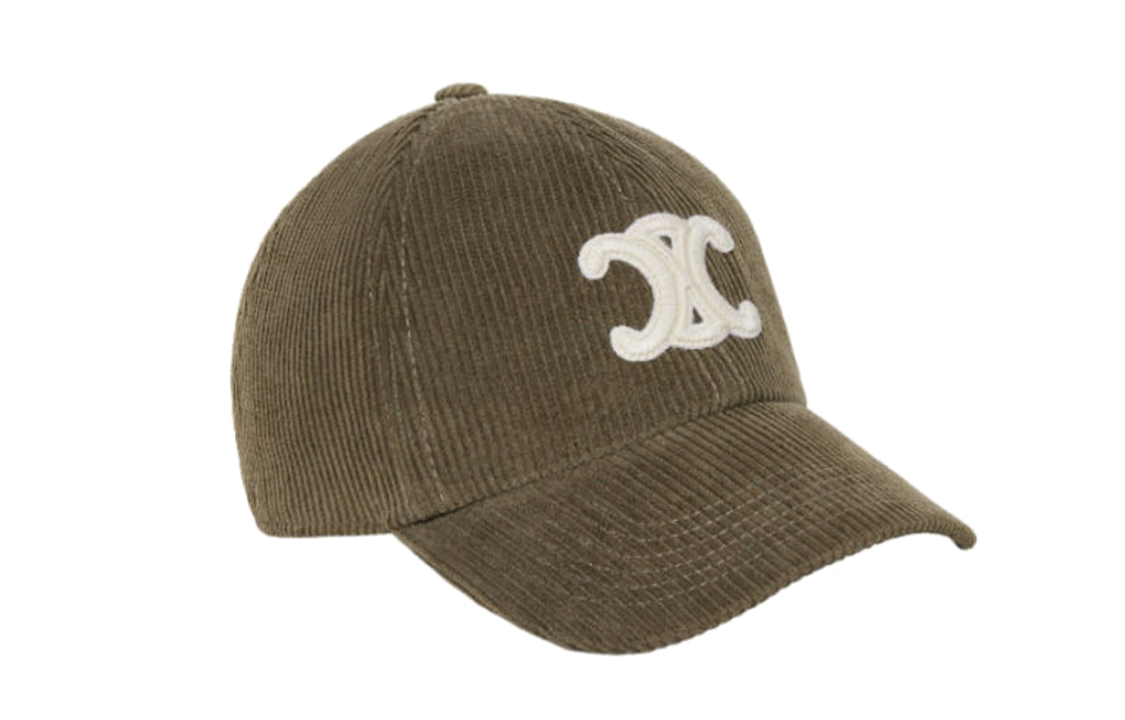 CELINE Cotton Baseball Caps Women's Umber
