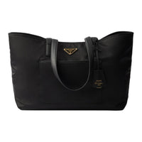 PRADA Re Edition Polyamide Tote Bag, Shopping Bag, Handbag, Shoulder Bag Medium Size Women's Black