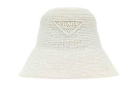 PRADA Raffia Hats & Caps Women's White