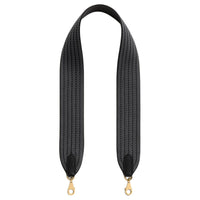 HERMES Cordage Canvas Bag Shoulder Strap Women's Black/Gray