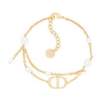 DIOR Metal, Resin Pearl Bracelets Women's Gold