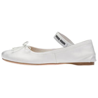 MIU MIU Logo-strap Ballerina Shoes