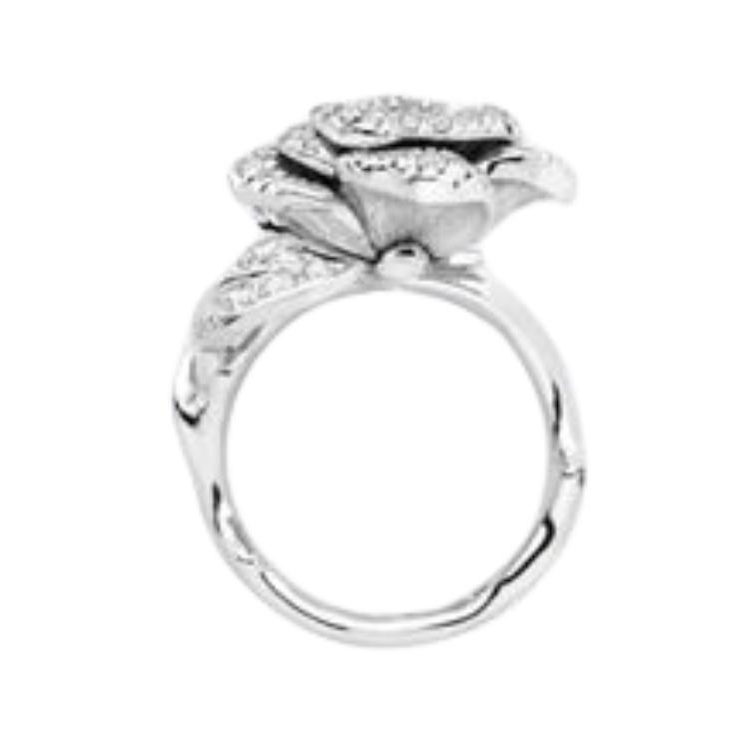DIOR 18K White Gold Rings Women's Silver