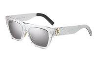 DIOR Square Sunglasses Unisex Silver