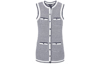 CHANEL Sleeveless Dress Women's Black