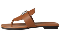 HERMES Galerie Stylish Sandals Women's Brown