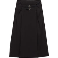 PRADA FW24 Casual Long Skirt Women's Black