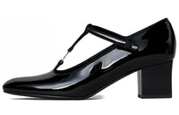 CELINE Block Heel High Heels 5.5cm Women's Black