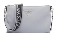 PRADA Leather Crossbody Bag Shoulder Bag Women's Blue