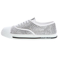 MIU MIU Low Top Skateboard Shoes Women's White