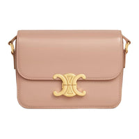 CELINE Triomphe Calfskin Crossbody Bag Shoulder Bag Women's Soft Peach