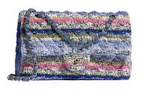 CHANEL Knitted Fabric Chain Bag Shoulder Bag Handbag Women's Multicolor