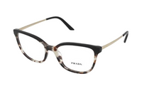 PRADA Eyeglass Frames Unisex Gold