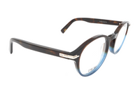 DIOR Acetate Round Eyeglass Frames Men's Brown/Blue
