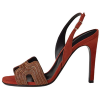 HERMES Holy Strap Sandals 10.5cm Women's Brown