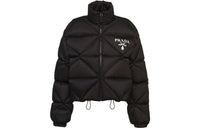 PRADA Re-Nylon Cropped Coats Women's Black