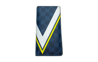 LOUIS VUITTON Leather Patchwork PVC Handheld Wallet Men's Blue