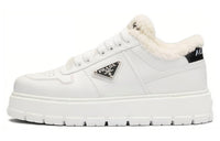 PRADA Low Top Skateboard Shoes Women's White