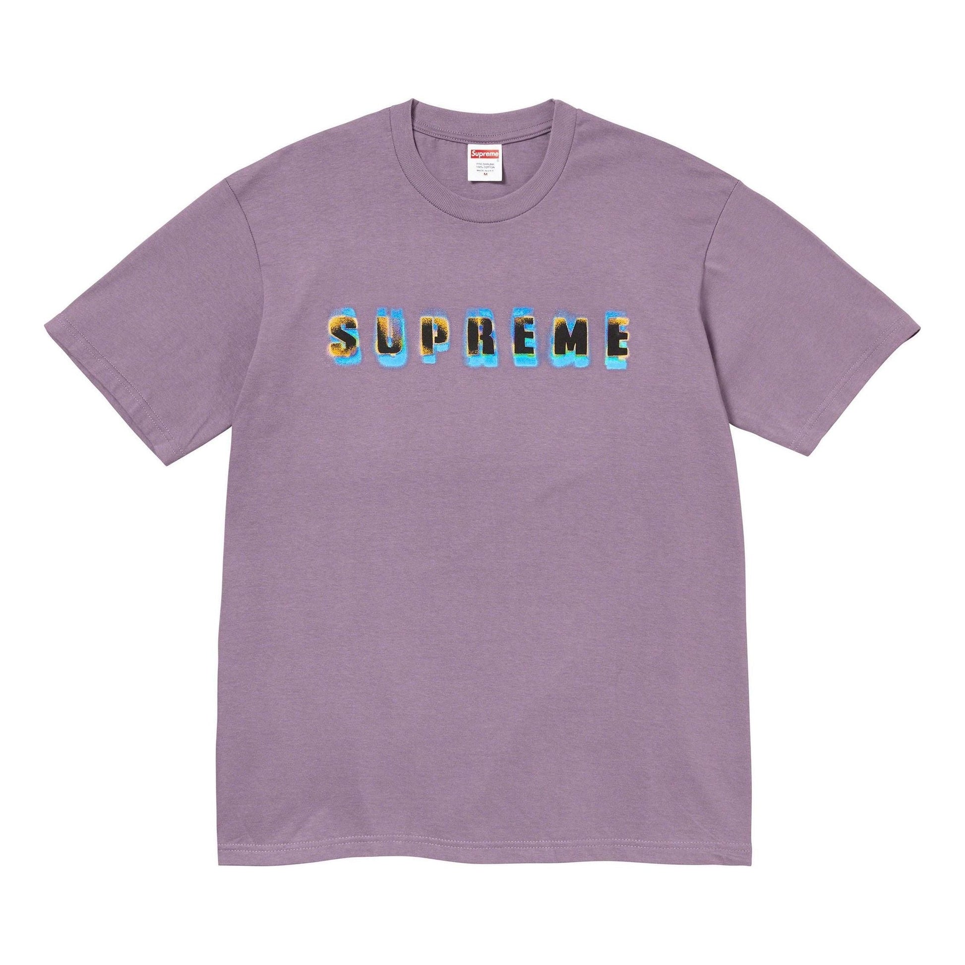 Supreme Stencil T-Shirt FW23 'Dusty Purple' SUP-FW23-018-DP
