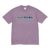 Supreme Stencil T-Shirt FW23 'Dusty Purple' SUP-FW23-018-DP