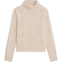 CELINE Turtleneck Sweater In Shetland Pointelle