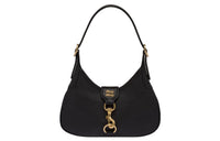 MIU MIU Leather Hobo Bag Handbag Shoulder Bag Regular Women's Black