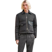 HERMES FW24 Jackets Coats Men's Gray