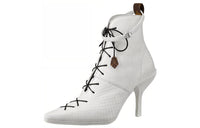 LOUIS VUITTON Janet Ankle Boots Women's White