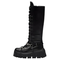 MIU MIU Knee-high Boots Women's Black