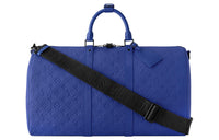 LOUIS VUITTON Keepall Bandouliere 50 Racing Blue