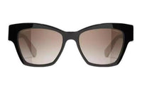 CHANEL Square Sunglasses Women's Black