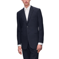 HERMES Business Suits Coats Men's Ocean Blue