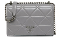 PRADA Sheepskin Chain Bag Crossbody Bag Shoulder Bag Women's Marble Color