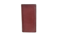 LOUIS VUITTON Brazza Epi Leather Wallet Medium Size Women's Red