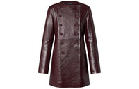 LOUIS VUITTON Leather Pleat Coat