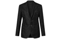 LOUIS VUITTON Single-Breasted Silk Blend Pont Neuf Jacket Jackets Coats Men's Black