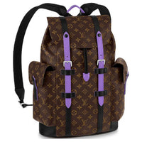 LOUIS VUITTON Christopher Mm Monogram Macassar Brown/Purple