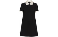 MIU MIU Short-Sleeved Dresses Women's Black