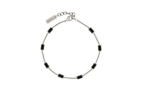 SAINT LAURENT Bracelets Men Silver/Black