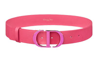 DIOR Letter Logo Women's Pink Width 3.5CM